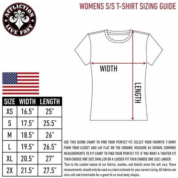 AFFLICTION Women's T-Shirt Sweatshirt AUDRALYN Win - Picture 4 of 6